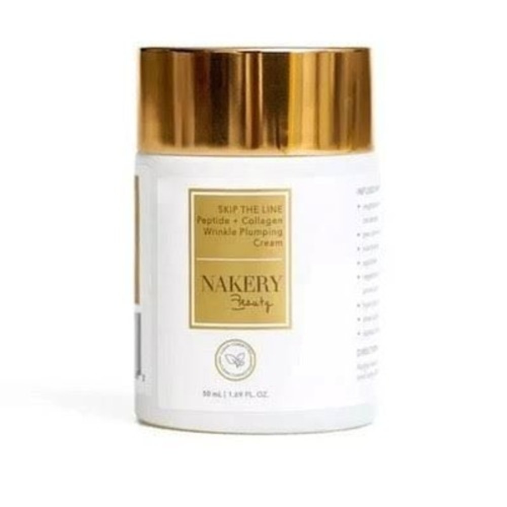 MSRP $40 Nakery, Peptide + Collage Wrinkle Plumping Cream*NIB, FS 50mL/1.7FL OZ